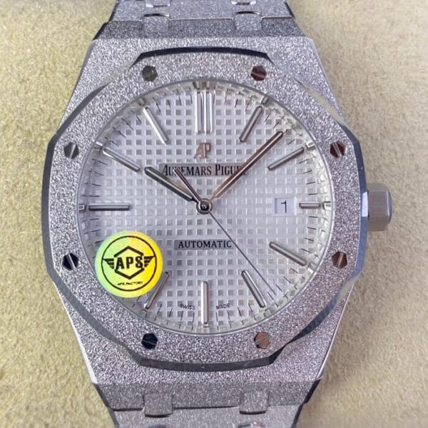 Royal Oak 15410 Audemars Piguet White Dial Watch APS Factory