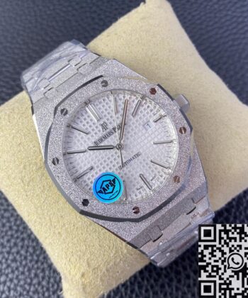 Royal Oak 15410 Audemars Piguet White Dial Watch APS Factory