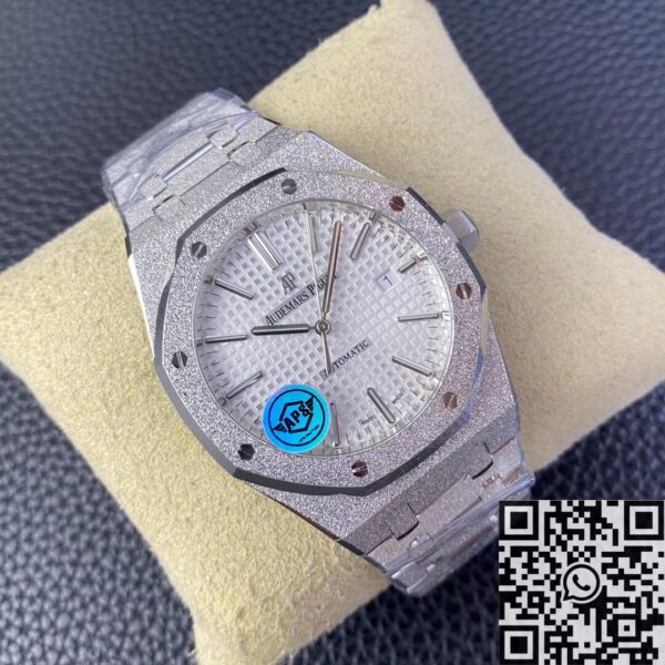 Royal Oak 15410 Audemars Piguet White Dial Watch APS Factory