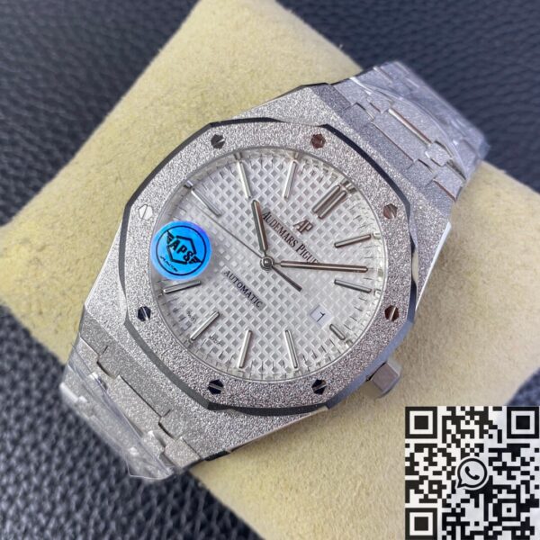Royal Oak 15410 Audemars Piguet White Dial Watch APS Factory