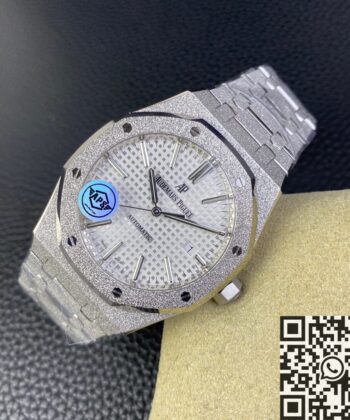 Royal Oak 15410 Audemars Piguet White Dial Watch APS Factory