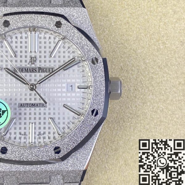 Royal Oak 15410 Audemars Piguet White Dial Watch APS Factory