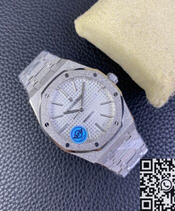 Royal Oak 15410 Audemars Piguet White Dial Watch APS Factory