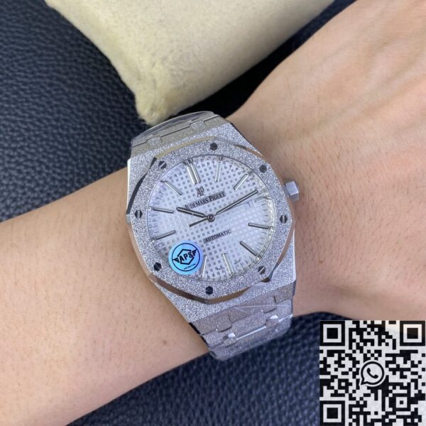 Royal Oak 15410 Audemars Piguet White Dial Watch APS Factory