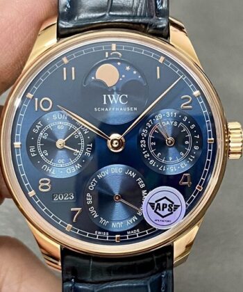 APS Factory Portugieser Watch IWC IW503312 Blue Panda Plate