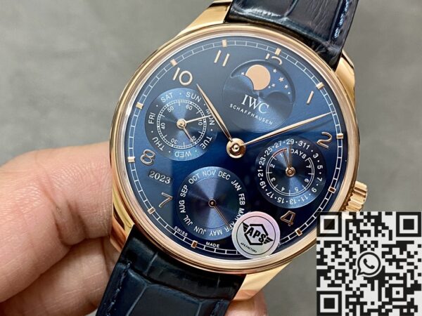 APS Factory Portugieser Watch IWC IW503312 Blue Panda Plate