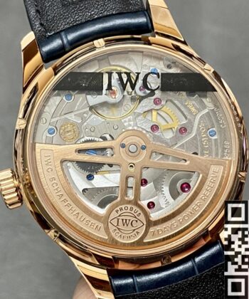 APS Factory Portugieser Watch IWC IW503312 Blue Panda Plate