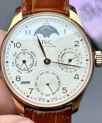IWC Portugieser Perpetual Calendar IW503302 Silver White Dial