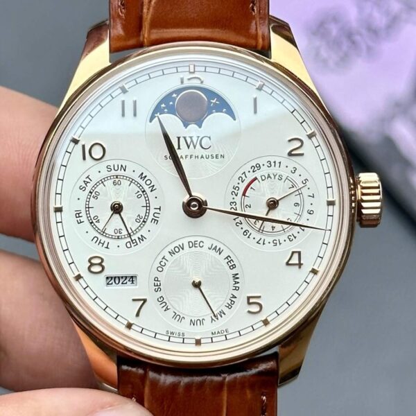 IWC Portugieser Perpetual Calendar IW503302 Silver White Dial