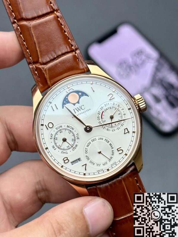 IWC Portugieser Perpetual Calendar IW503302 Silver White Dial