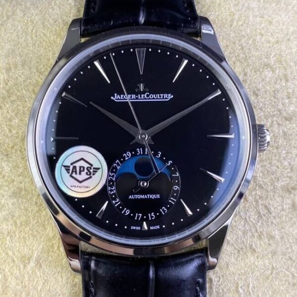 Jaeger LeCoultre Fake Watch Master 1368471 Black Dial APS
