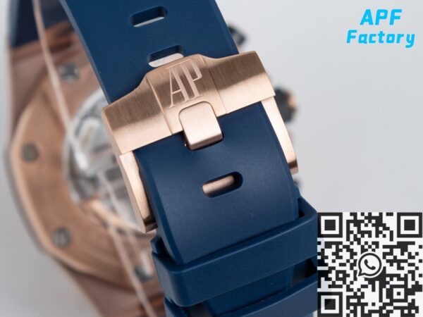 AP Fake Watch Royal Oak Offshore 26238OR Rose Gold Blue Dial