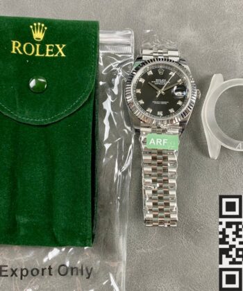 ARF Replica Rolex Datejust M126334-0012 Black Watch