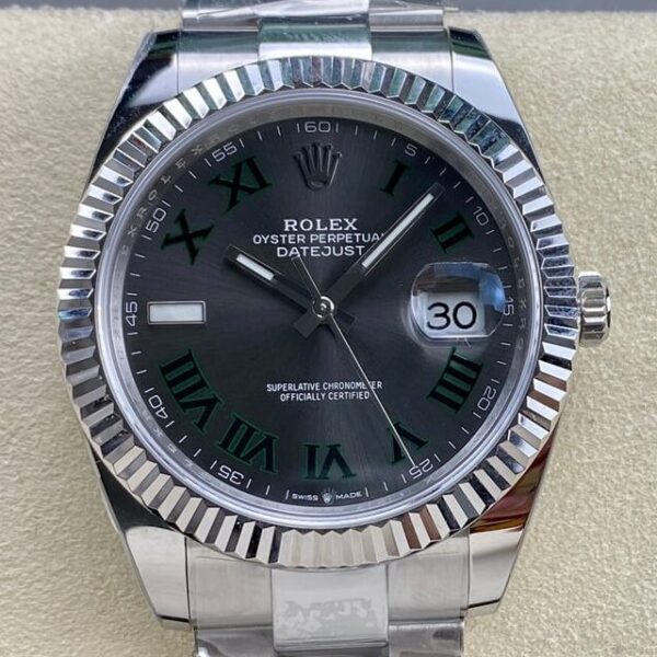 Datejust Rolex M126334-0021 Dark Gray Watch Size 41mm