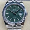 Men's Rolex Datejust M126334-0030 Mint Green Watch Size 41mm