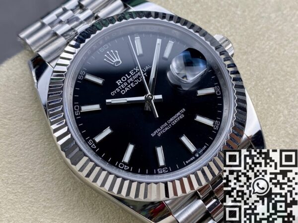 Used Rolex Datejust​ M126334-0018 Black Watch Size 41mm