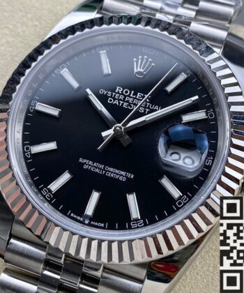 Used Rolex Datejust​ M126334-0018 Black Watch Size 41mm