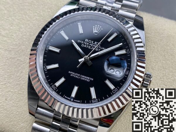 Used Rolex Datejust​ M126334-0018 Black Watch Size 41mm