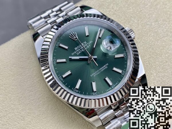 Rolex Datejust 41mm M126334-0028 Mint Green Watch ARF