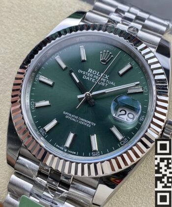 Rolex Datejust 41mm M126334-0028 Mint Green Watch ARF