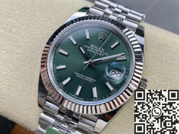 Rolex Datejust 41mm M126334-0028 Mint Green Watch ARF
