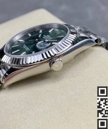 Rolex Datejust 41mm M126334-0028 Mint Green Watch ARF