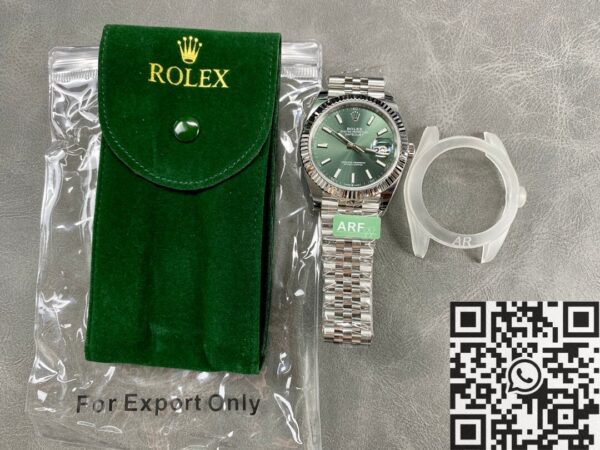 Rolex Datejust 41mm M126334-0028 Mint Green Watch ARF