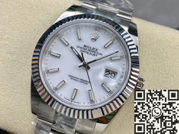 Rolex Datejust Two Tone M126334-0009 White Watch Size 41mm
