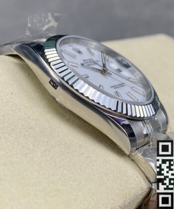 Rolex Datejust Two Tone M126334-0009 White Watch Size 41mm