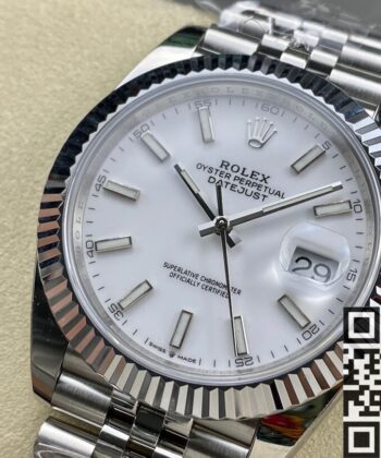Rolex Wimbledon Datejust​ M126334-0010 White Watch Size 41mm