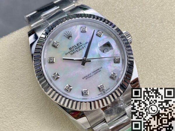 Mens Rolex Datejust M126334-0019 White Watch Size 41mm