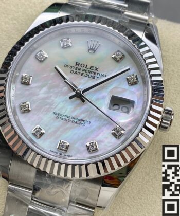Mens Rolex Datejust M126334-0019 White Watch Size 41mm