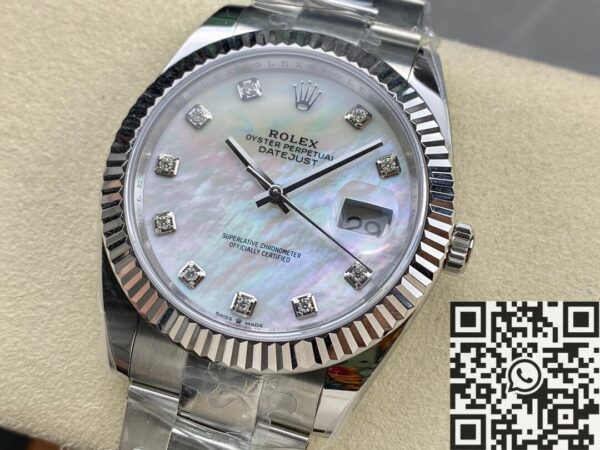 Mens Rolex Datejust M126334-0019 White Watch Size 41mm