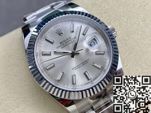 Rolex Oyster Datejust M126334-0003 silver Watch Size 41mm