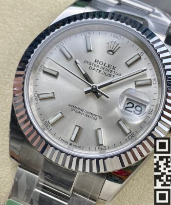 Rolex Oyster Datejust M126334-0003 silver Watch Size 41mm