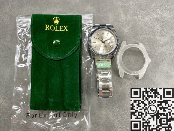 Rolex Oyster Datejust M126334-0003 silver Watch Size 41mm
