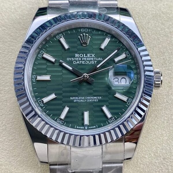 Rolex Datejust Mint Green M126334-0029 Watch Size 41mm ARF