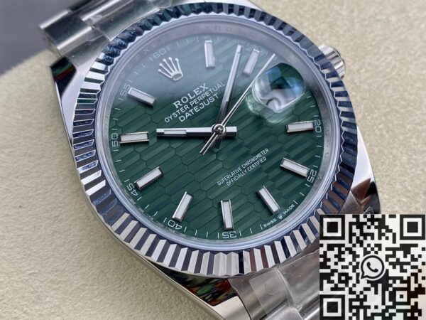 Rolex Datejust Mint Green M126334-0029 Watch Size 41mm ARF