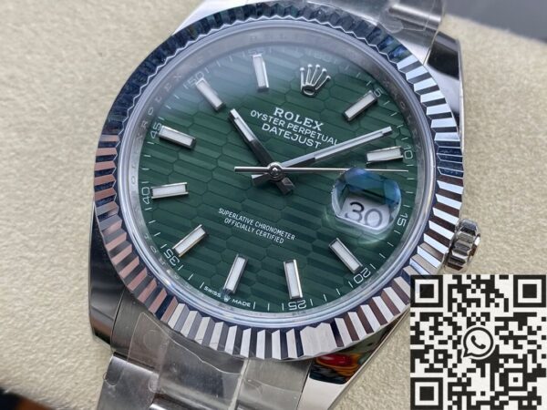 Rolex Datejust Mint Green M126334-0029 Watch Size 41mm ARF