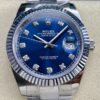 Rolex Datejust Blue M126334-0015 Diamond Watch Size 41mm