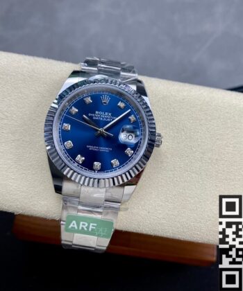 Rolex Datejust Blue M126334-0015 Diamond Watch Size 41mm