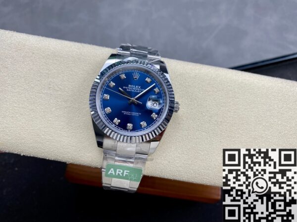 Rolex Datejust Blue M126334-0015 Diamond Watch Size 41mm
