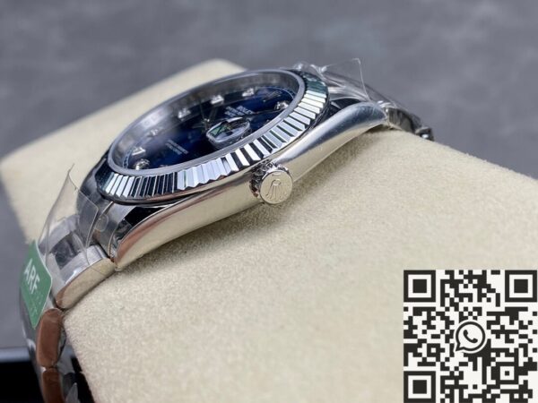 Rolex Datejust Blue M126334-0015 Diamond Watch Size 41mm