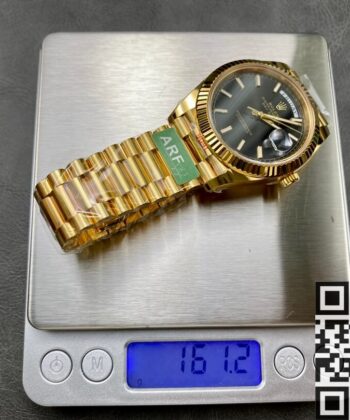 Rolex Day Date Gold M228238-0067 Bright Black Size 40mm