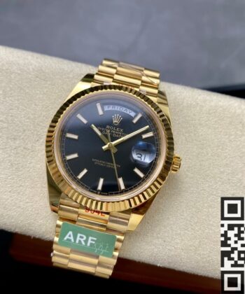 Rolex Day Date Gold M228238-0067 Bright Black Size 40mm