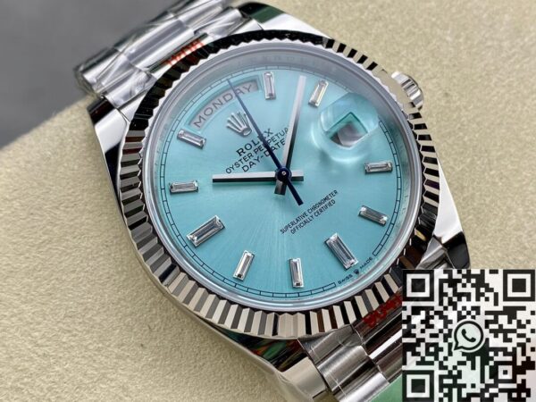 Rolex Day Date Replica M228236-0006 Lce Blue Size 40mm