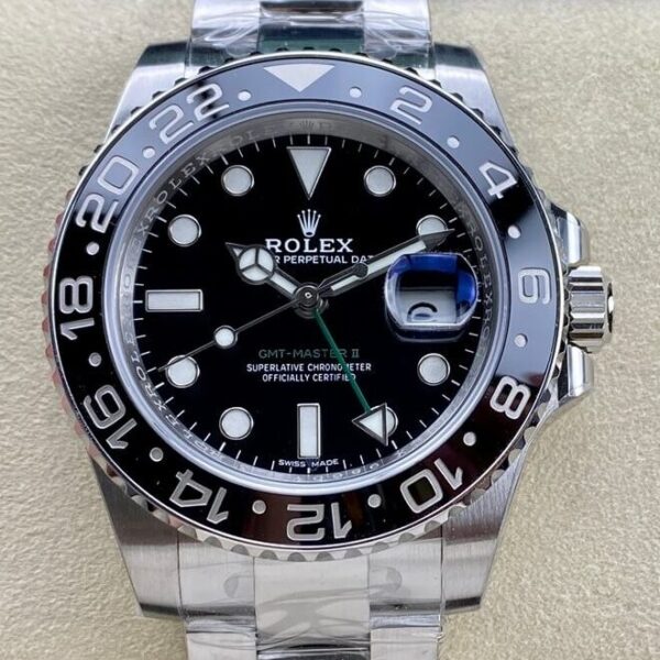 Gmt Rolex Master II 116713LN-0001 Black Dial Watch ARF Factory