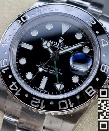 Gmt Rolex Master II 116713LN-0001 Black Dial Watch ARF Factory