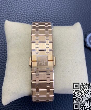 Royal Oak Watch Audemars Piguet​ 15500 Rose Gold White Dial