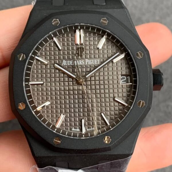Audemars Piguet Royal Oak Chrono 15500 DLC Grey Dial Watch